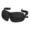 Contemporary Home Living 9.5" Solid Black Smooth Unisex Sleep Mask